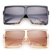 GRFISIA Square Oversized Sunglasses for Women Men Flat Top Fashion Shades (2 PCS- leopard- orange, 2.56) Shoes GRFISIA 