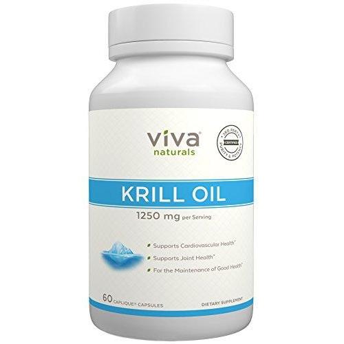 100% Pure Antarctic Krill Oil Supplement Viva Naturals 