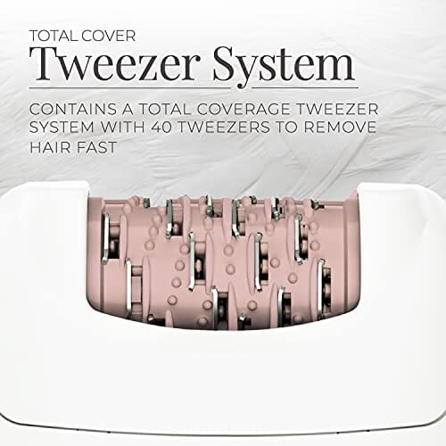 Remington Smooth & Silky Total Coverage Epilator, Electric Tweezing System, Pink, EP7010E Beauty Remington 