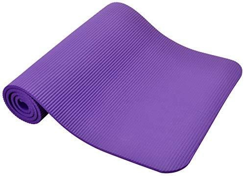 BalanceFrom GoYoga+ All-Purpose 1/2-Inch Extra Thick High Density Anti-Tear Exercise Yoga Mat and Knee Pad with Carrying Strap (Purple) Sports BalanceFrom 