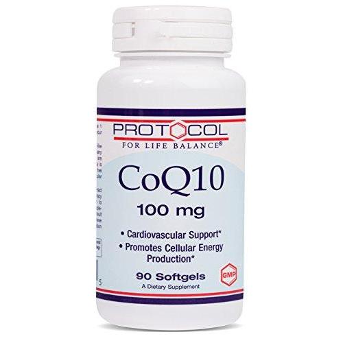 Protocol For Life Balance - CoQ10 100 mg - Supports Cardiovascular and Cellular Energy Production, Supports Heart Health, Antioxidant Rich - 90 Softgels Supplement Protocol For Life Balance 