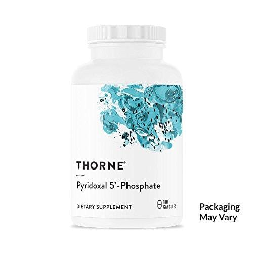 Thorne Research - Pyridoxal 5'-Phosphate - Bioactive Vitamin B6 (Pyridoxine) Supplement for Energy Production and Neurotransmitter Synthesis - 180 Capsules Supplement Thorne Research 