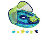 SwimWays Baby Spring Float Activity Center with Canopy - Inflatable Float for Children with Interactive Toys and UPF Sun Protection - Blue/Green Octopus Toy SwimWays 