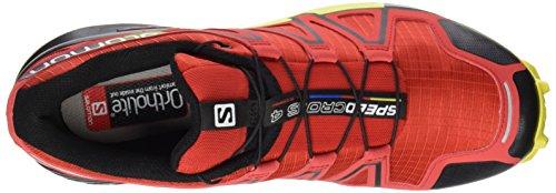 Salomon Men's Speedcross 4 Trail Running Shoes Radiant Red/Black / Corona Yellow 10 Men's Trail Shoes Salomon 