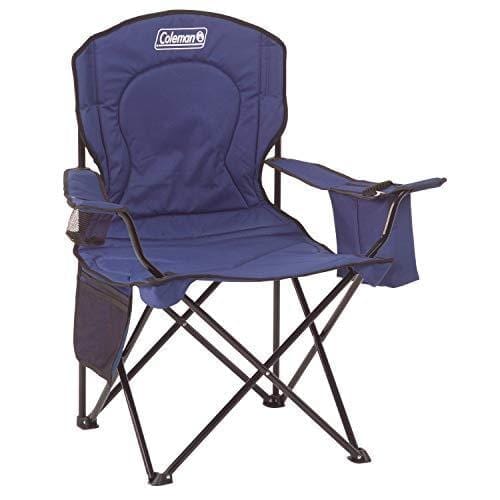 Coleman Cooler Quad Portable Camping Chair, Blue Outdoors Coleman 