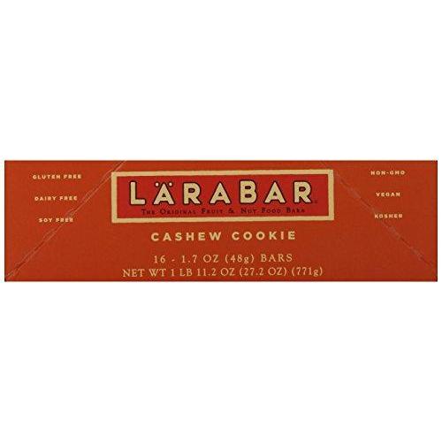 Larabar Fruit and Nut Bar - Cashew Cookie 16ct, 1.7oz Food & Drink LÄRABAR 