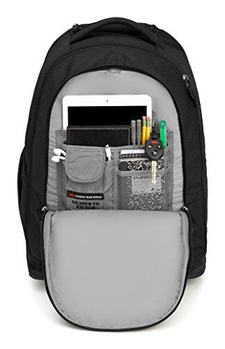 High Sierra Chaser Wheeled Laptop Backpack, Black Backpack High Sierra 