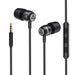 LUDOS Clamor Wired Earbuds in Ear Headphones with Microphone, Earphones with Mic and Volume Control, Memory Foam, Reinforced Cable, Bass Compatible with iPhone, Apple, iPad, Computer, Laptop, PC Electronics Ludos 