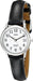 Timex Women's T2H331 Indiglo Leather Strap Watch, Black/Silver-Tone/White Watch Timex 
