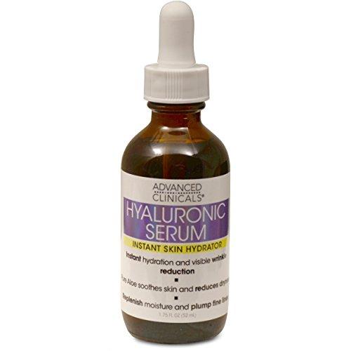 Advanced Clinicals Hyaluronic Acid Face Serum. Anti-aging Face Serum- Instant Skin Hydrator, Plump Fine Lines, Wrinkle Reduction. 1.7 Fl Oz. Skin Care Advanced Clinicals 
