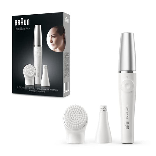 Braun Face Epilator Facespa Pro 910, Facial Hair Removal for Women, 2 in 1 Epilating and Cleansing Brush Beauty Braun 
