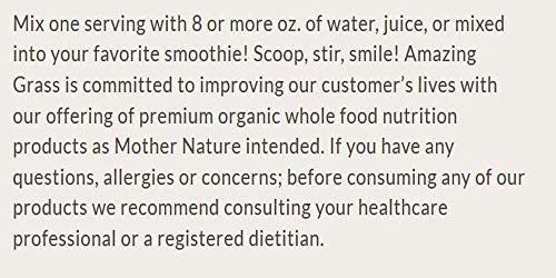 Amazing Grass Energy Green Superfood Organic Powder with Wheat Grass and Greens, Natural Caffeine with Yerba Mate and Matcha Green Tea, Flavor: Lemon Lime, 30 Servings Supplement Amazing Grass 