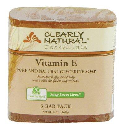 Bar Soap- Vitamin E 4 Ounces (3 Bar Pack) Natural Soap Clearly Natural 