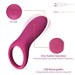 IMO Full Silicone Vibrating Cock Ring - Waterproof Rechargeable Penis Ring Vibrator - Sex Toy for Male or Couples (Wine Red) Skin Care IM IMO 