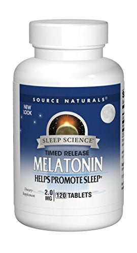 Source Naturals Sleep Science Melatonin 2mg - Time Release - 120 Tablets Supplement Source Naturals 