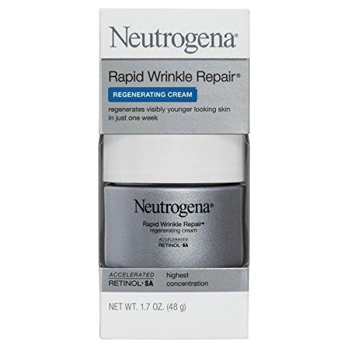 Neutrogena Rapid Wrinkle Repair Retinol Anti-Wrinkle Regenerating Face Cream, Day and Night Use, 1.7 oz Skin Care Neutrogena 