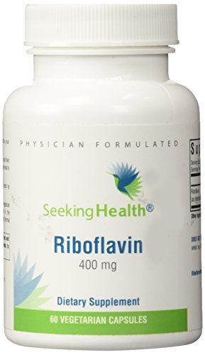 Riboflavin | 60 Vegetarian Capsules | Seeking Health | 400 mg Riboflavin | Vitamin B2 Supplement Seeking Health 