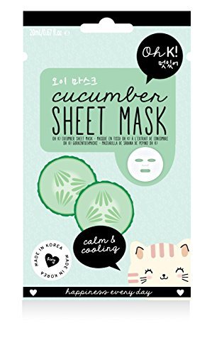 Oh K! Facial Sheet Mask, Cucumber Skin Care Oh K! 