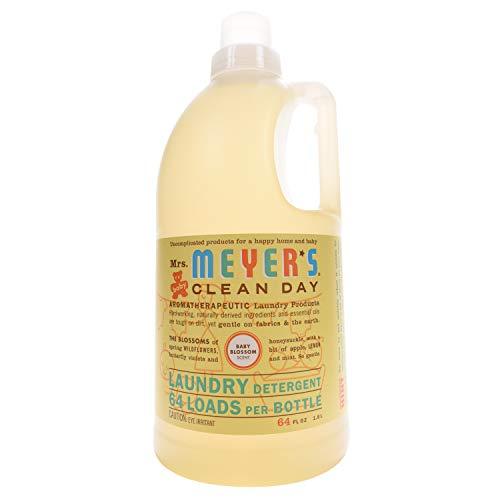 Mrs. Meyer's 2x HE Liquid Laundry Detergent, Baby Blossom, 64 Oz Laundry Detergent Mrs. Meyer's Clean Day 