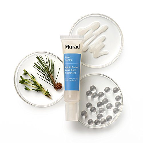 Murad Rapid Relief Acne Spot Treatment with 2% Salicylic Acid - (0.5 fl oz), Maximum Strength Invisible Gel Spot Treatment for Fast Acne Relief That Reduces Blemish Size and Redness Within 4 Hours Skin Care Murad 