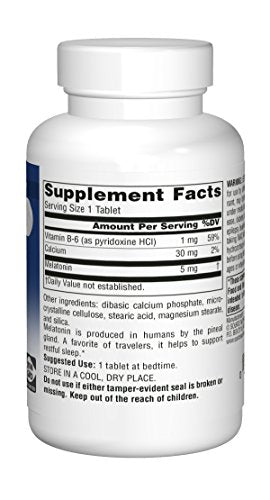 Source Naturals Sleep Science Melatonin 5mg Promotes Sleep and Relaxation - Supports Natural Sleep/Wake Patterns and Rhythms - 240 Tablets Supplement Source Naturals 