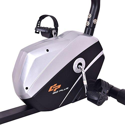 Goplus Magnet Recumbent Bike Exercise Bike Stationary Bicycle Cardio Workout Fitness Bicycle Equipment Sport & Recreation Goplus 