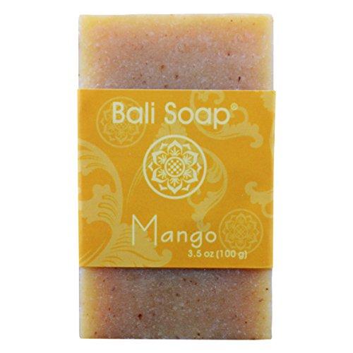 Bali Soap - Mango Natural Soap Bar, Face or Body Soap Best for All Skin Types, For Women, Men & Teens, Pack of 3, 3.5 Oz each Natural Soap Bali Soap 