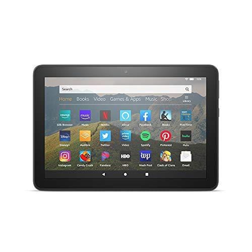 All-new Fire HD 8 tablet, 8" HD display, 32 GB, designed for portable entertainment, Black Digital Text 2 Amazon 