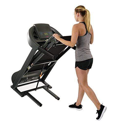 Sunny Health & Fitness T7643 Heavy Duty Walking Treadmill with 350 lb High Weight Capacity, Wide Walking Area and Folding for Storage Sport & Recreation Sunny Health & Fitness 