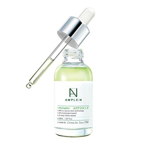 [AMPLE:N] Peeling Shot Ampoule 1.01 fl. oz. (30ml) - AHA, BHA, PHA Peeling Care for Troubled Skin/Korean All in One skin care, Highly Moisturize Skin Care CORÉANA 
