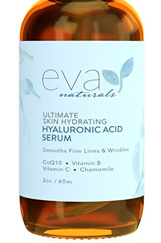 Eva Naturals Hyaluronic Acid Face Serum, Anti-Aging, Moisturizing Wrinkle Serum with Vitamin C, B Skin Care Eva Naturals 