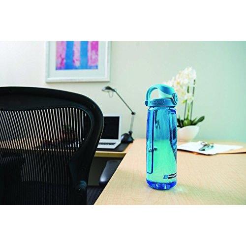 Nalgene Tritan On The Fly Water Bottle, Clear with Blue/White, 24Oz Sport & Recreation Nalgene 
