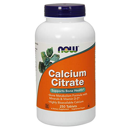 NOW Calcium Citrate,250 Tablets Supplement NOW Foods 