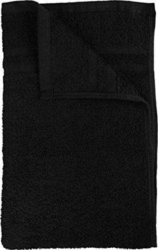 Utopia Towels - Cotton Bleach Proof Salon Towel (16x27 inches) - Bleach  Safe Gym 100% Cotton Hand Towel (24 Pack, Black)