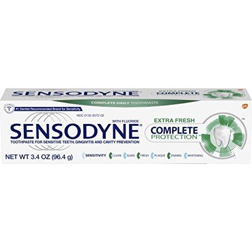Sensodyne Sensitivity Toothpaste for Sensitive Teeth, Complete Protection, Extra Fresh, 3.4 ounce Toothpaste Sensodyne 
