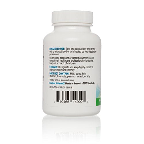 Seeking Health | ProBiota HistaminX | Nutrition Probiotic | Vegetarian Probiotic | 10 Billion CFUs per Serving | 60 Probiotic Vegetarian Capsules Supplement Seeking Health 