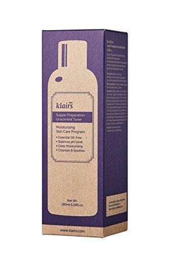 [KLAIRS] Supple Preparation Unscented Toner 180ml lightweight, essential oil-free, alcohol free Skin Care Klairs 