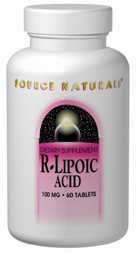 Source Naturals R-Lipoic Acid 100mg, Key to Cellular Energy Generation, 60 Tablets Supplement Source Naturals 