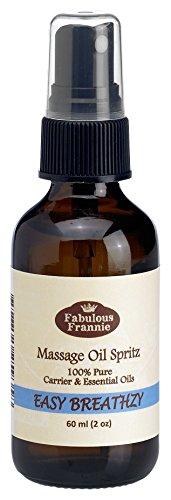 Easy Breathzy (Formally Cold) Massage Spritz 100% Pure Essential & Carrier Oils 2oz Essential Oil Fabulous Frannie 