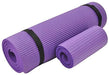 Everyday Essentials 1/2-Inch Extra Thick High Density Anti-Tear Exercise Yoga Mat with Knee Pad and Carrying Strap, Purple Sports Everyday Essentials 