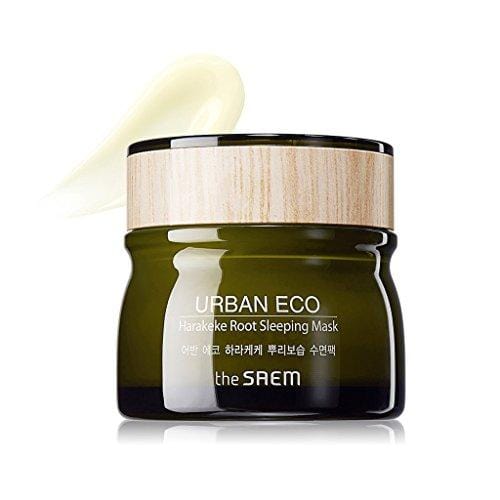 [the SAEM] Urban Eco Harakeke Root Sleeping Mask 80ml - 69% Harakeke Root Extract Makes Skin Smooth and Moisturizing on Rough and Dry Skin, Deep Moisturization During Night Time Skin Care THESAEM 