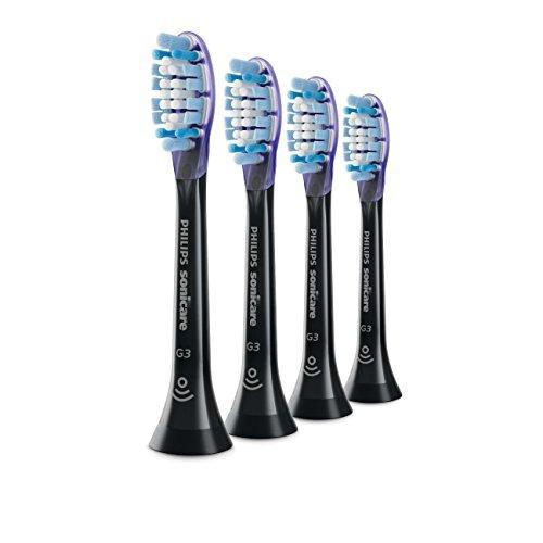 Philips Sonicare Premium Gum Care replacement toothbrush heads, HX9054/95, BrushSync technology, Black 4-pk Brush Head Philips Sonicare 