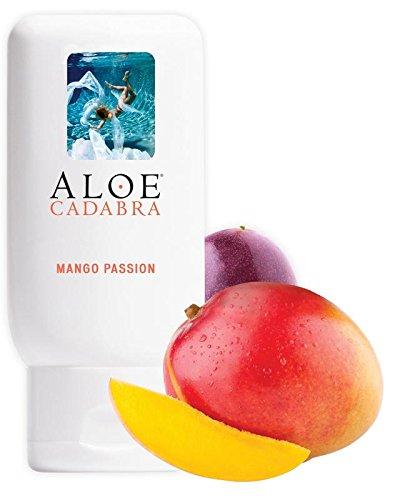Flavored Personal Lubricant Organic, Natural Mango Passion Lube for Anal Sex, Oral, Women, Men & Couples, 2.5 Ounce Aloe Cadabra Aloe Cadabra Aloe Cadabra 