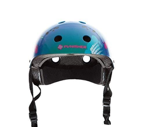 Punisher Skateboards Anime 11-Vent Multi-Sport Skateboard and BMX Helmet, Youth Size Medium, Includes Extra Helmet Pads Outdoors Punisher Skateboards 
