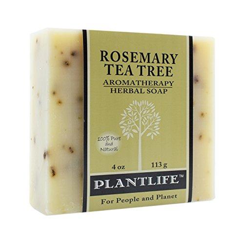 Rosemary Tea Tree 100% Pure & Natural Aromatherapy Herbal Soap- 4 oz (113g) Natural Soap Plantlife 