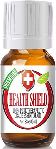 Health Shield 100% Pure, Best Therapeutic Grade Essential Oil - 10ml - Cassia, Clove, Eucalyptus,Lemon, and Rosemary Healing Solutions 