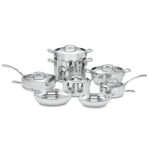 Cuisinart FCT-13 French Classic Tri-Ply Stainless 13-Piece Cookware Set Kitchen & Dining Cuisinart 