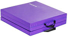 BalanceFrom 2" Thick Tri-Fold Folding Exercise Mat with Carrying Handles for MMA, Gymnastics and Home Gym Protective Flooring (Purple) Sports BalanceFrom 