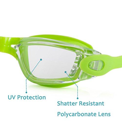 Aegend Swim Goggles, Swimming Goggles No Leaking Anti Fog UV Protection Triathlon Swim Goggles with Free Protection Case for Adult Men Women Youth Kids Child, Multiple Choice Swim Goggles Aegend 