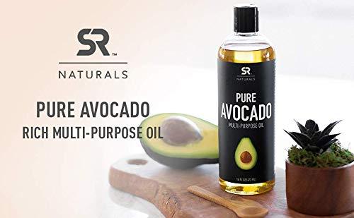 Best Pure Avocado Oil for Skin & Hair Treatments, Aromatherapy, Massage & More! ~ 100% Natural and Non-GMO Verified (16oz) Supplement Sports Research 